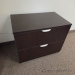 Espresso 2 Drawer Wood Lateral File Cabinet